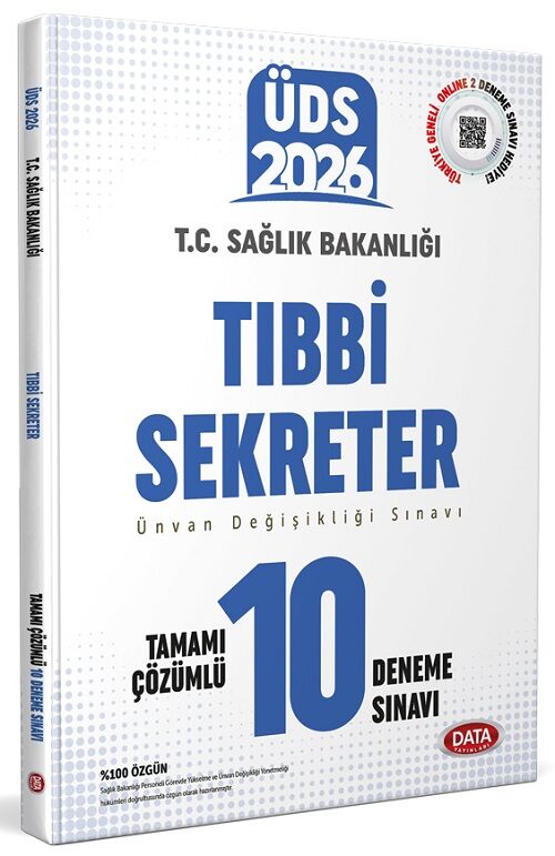 Data 2026 GYS ÜDS Sağlık Bakanlığı Tıbbi Sekreter 10 Deneme Çözümlü Görevde Yükselme Ünvan Değişikliği Data Yayınları