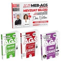 İndeks + Dizgi 2025 MEB-AGS Akademisi Mevzuat Bilgisi Ders Notları + Tarih + Anayasa Çıkmış Sorular 4 lü Set - Zeynep Salman İçli, Emrah Vahap Özkaraca İndeks Akademi + Dizgi Kitap Yayıncılık