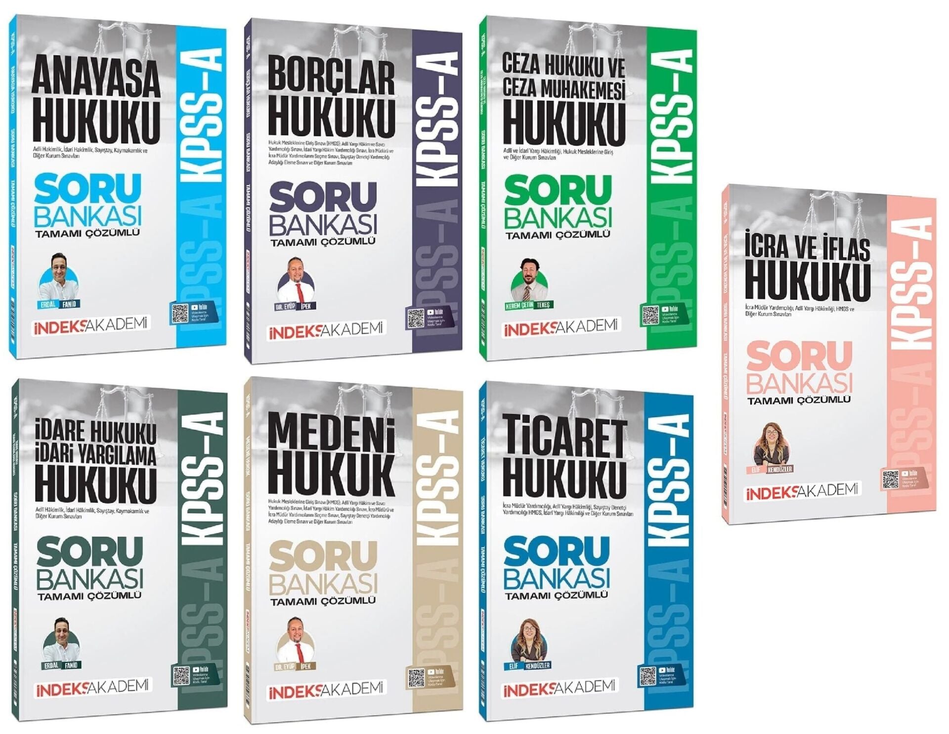 İndeks Akademi 2026 KPSS A Grubu Hukuk Soru Bankası 6 li Set İndeks Akademi Yayıncılık