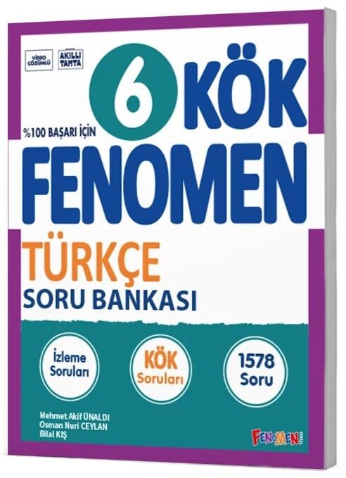 Fenomen Okul 6. Sınıf Türkçe KÖK Maarif Modeli Soru Bankası Çözümlü Fenomen Okul Yayınları