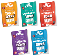Yönerge 2027 KPSS Genel Yetenek Genel Kültür İLELEBET 31 Deneme 5 li Set Yönerge Yayınları