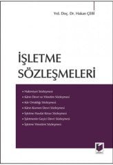 Adalet İşletme Sözleşmeleri - Hakan Çebi Adalet Yayınevi