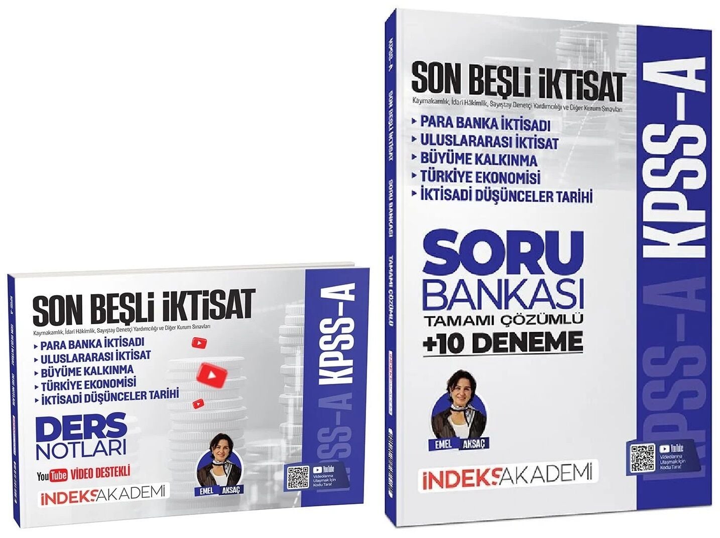 İndeks Akademi 2027 KPSS A Grubu Son Beşli İktisat Video Ders Notları + Soru Bankası 2 li Set - Emel Aksaç İndeks Akademi Yayıncılık