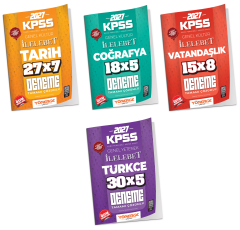 Yönerge 2027 KPSS Tarih + Coğrafya + Vatandaşlık + Türkçe İLELEBET 25 Deneme 4 lü Set Yönerge Yayınları