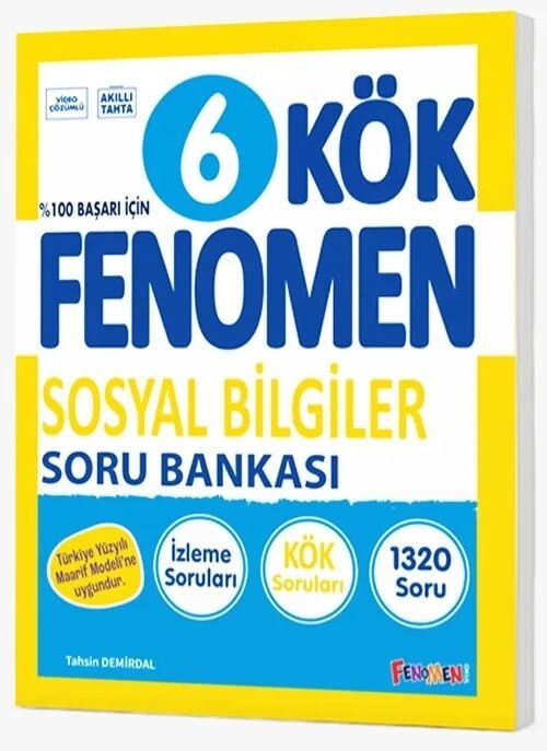 Fenomen Okul 6. Sınıf Sosyal Bilgiler KÖK Maarif Modeli Soru Bankası Çözümlü Fenomen Okul Yayınları