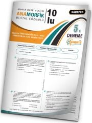 Anamorfik 2023 ÖABT Rehber Öğretmenliği Türkiye Geneli Deneme 5. Kitapçık Dijital Çözümlü Anamorfik Yayınları