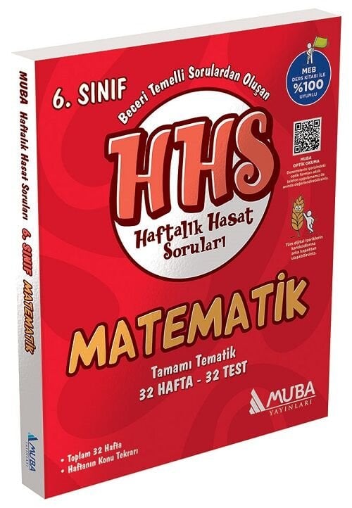 Muba 6. Sınıf Matematik HHS Haftalık Hasat Soruları Muba Yayınları