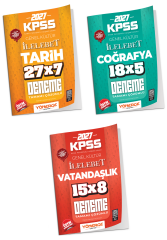 Yönerge 2027 KPSS Tarih + Coğrafya + Vatandaşlık İLELEBET 20 Deneme 3 lü Set Yönerge Yayınları