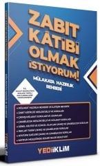 Yediiklim Zabit Katibi Olmak İstiyorum Mülakat Hazırlık Rehberi Yediiklim Yayınları