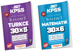Yönerge 2027 KPSS Türkçe + Matematik İLELEBET 11 Deneme 2 li Set Yönerge Yayınları