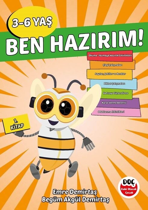 Dahi Olacak Çocuk 3-6 Yaş Ben Hazırım 1. Kitap Dahi Olacak Çocuk