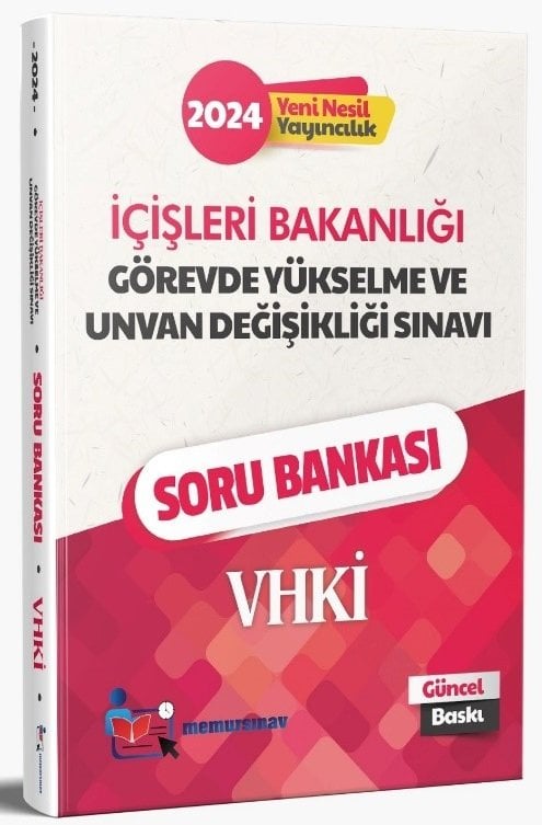 Memur Sınav 2024 GYS İçişleri Bakanlığı VHKİ Soru Bankası Görevde Yükselme Memur Sınav