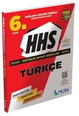 Muba 6. Sınıf Türkçe HHS Maarif Modeli Haftalık Hasat Soruları Muba Yayınları