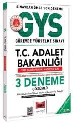 Yargı 2025 GYS Adalet Bakanlığı Yazı İşleri Müdürü 3 Deneme Çözümlü Görevde Yükselme Yargı Yayınları