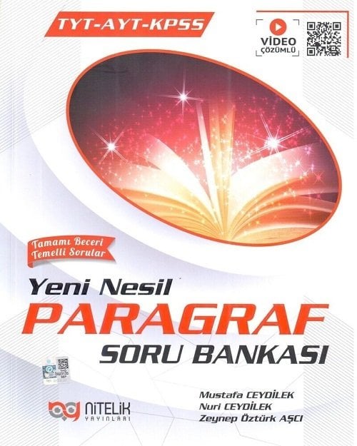 Nitelik YKS TYT AYT KPSS Paragraf Soru Bankası Nitelik Yayınları