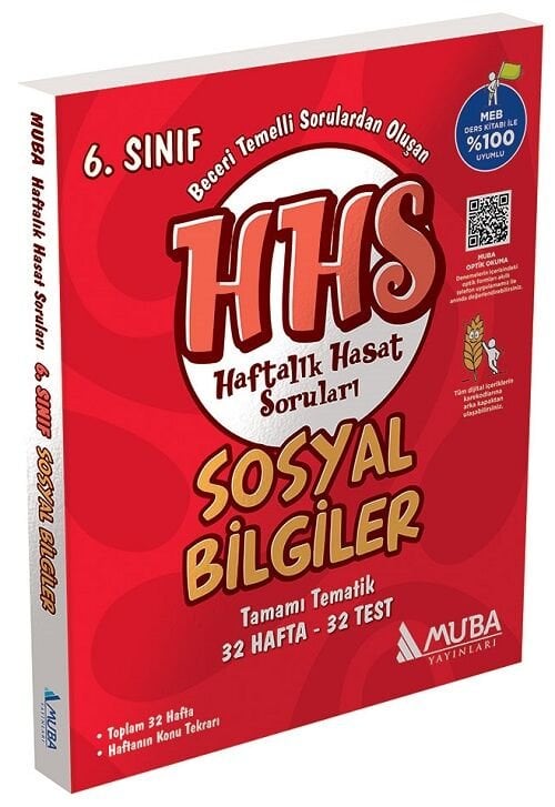 Muba 6. Sınıf Sosyal Bilgiler HHS Haftalık Hasat Soruları Muba Yayınları