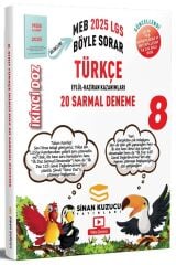 Sinan Kuzucu 8. Sınıf LGS Türkçe İkinci Doz Sarmal 20 Deneme Çözümlü Sinan Kuzucu Yayınları