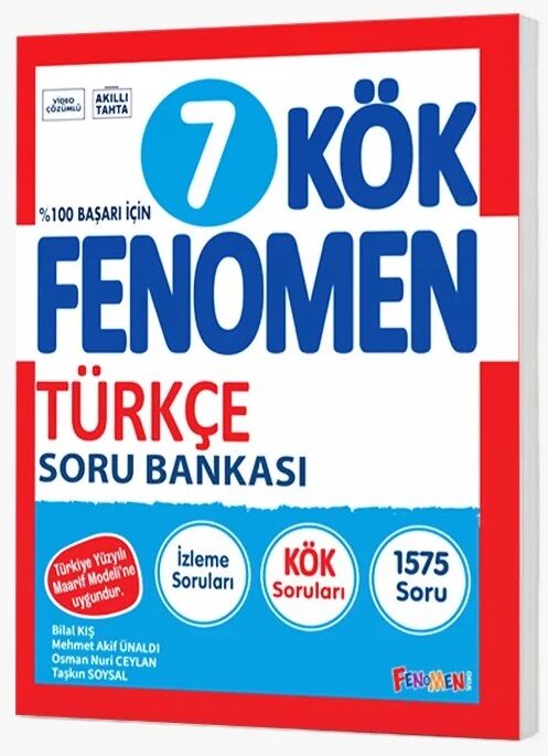 Fenomen Okul 7. Sınıf Türkçe KÖK Maarif Modeli Soru Bankası Çözümlü Fenomen Okul Yayınları