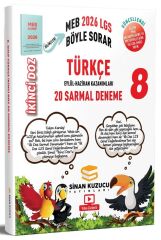 Sinan Kuzucu 2026 8. Sınıf LGS Türkçe İkinci Doz Sarmal 20 Deneme Çözümlü Sinan Kuzucu Yayınları