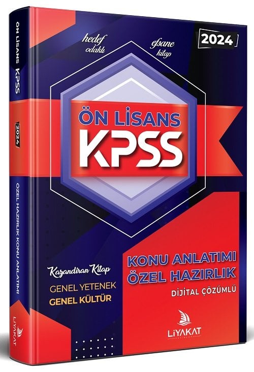 SÜPER FİYAT - Liyakat 2024 KPSS Ön Lisans Konu Anlatımı Liyakat Yayınları