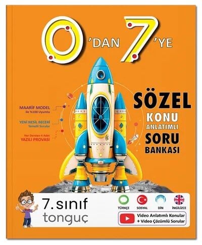 Tonguç 7. Sınıf 0 dan 7 ye Sözel Konu Anlatımlı Soru Bankası Tonguç Akademi