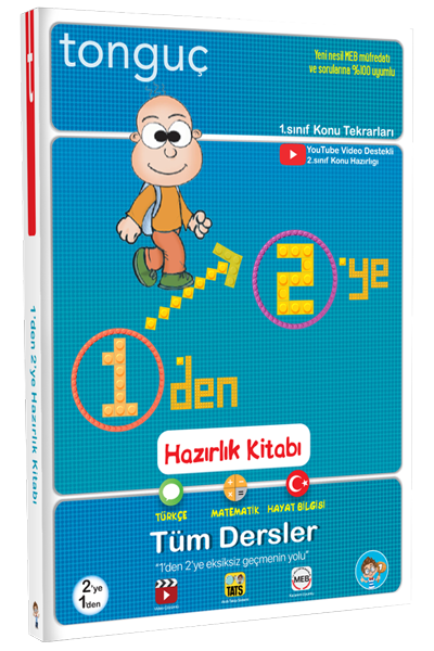 Tonguç 1. Sınıf 1 den 2 ye Tüm Dersler Hazırlık Kitabı Tonguç Akademi
