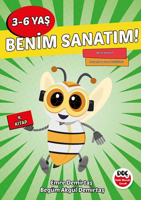 Dahi Olacak Çocuk 3-6 Yaş Benim Sanatım 4. Kitap Dahi Olacak Çocuk