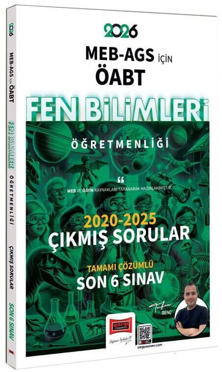 Yargı 2026 ÖABT MEB-AGS Fen Bilimleri Öğretmenliği Çıkmış Sorular Son 6 Sınav Çözümlü - Tufan Genç Yargı Yayınları