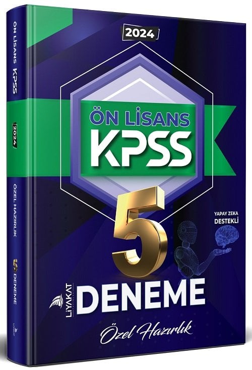 SÜPER FİYAT - Liyakat 2024 KPSS Ön Lisans 5 Deneme Liyakat Yayınları