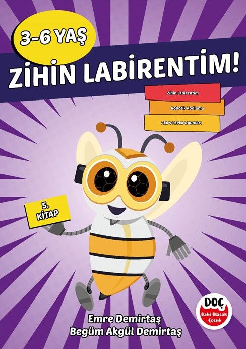 Dahi Olacak Çocuk 3-6 Yaş Zihin Labirentim 5. Kitap Dahi Olacak Çocuk