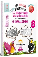 Sinan Kuzucu 8. Sınıf LGS TC İnkılap Tarihi ve Atatürkçülük İlk Doz Sarmal 40 Deneme Çözümlü Sinan Kuzucu Yayınları