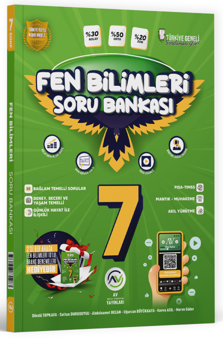 Av Yayınları 7. Sınıf Fen Bilimleri Maarif Modeli Soru Bankası Av Yayınları