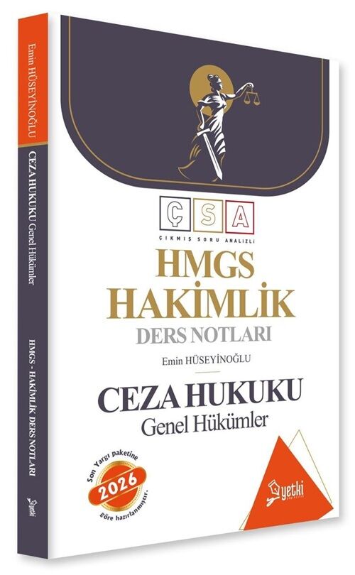 Yetki 2026 HMGS Hakimlik Ceza Hukuku Genel Hükümler ÇSA Ders Notları - Emin Hüseyinoğlu Yetki Yayıncılık