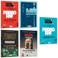 SÜPER FİYAT - Benzersiz Akademi KPSS TYT AYT ALES DGS MSÜ Paragraf 40 Deneme + Yaprak Test 5 li Set - Engin Genç Benzersiz Akademi Yayınları