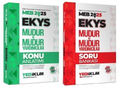 Yediiklim 2025 MEB EKYS Müdür ve Yardımcılığı Konu + Soru Bankası 2 li Set Yediiklim Yayınları