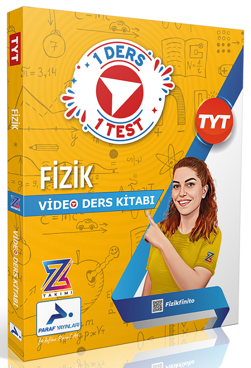 Paraf YKS TYT Z Takımı Fizikfinito 1 Ders 1 Test Video Ders Kitabı - Didar Baskın Paraf Yayınları