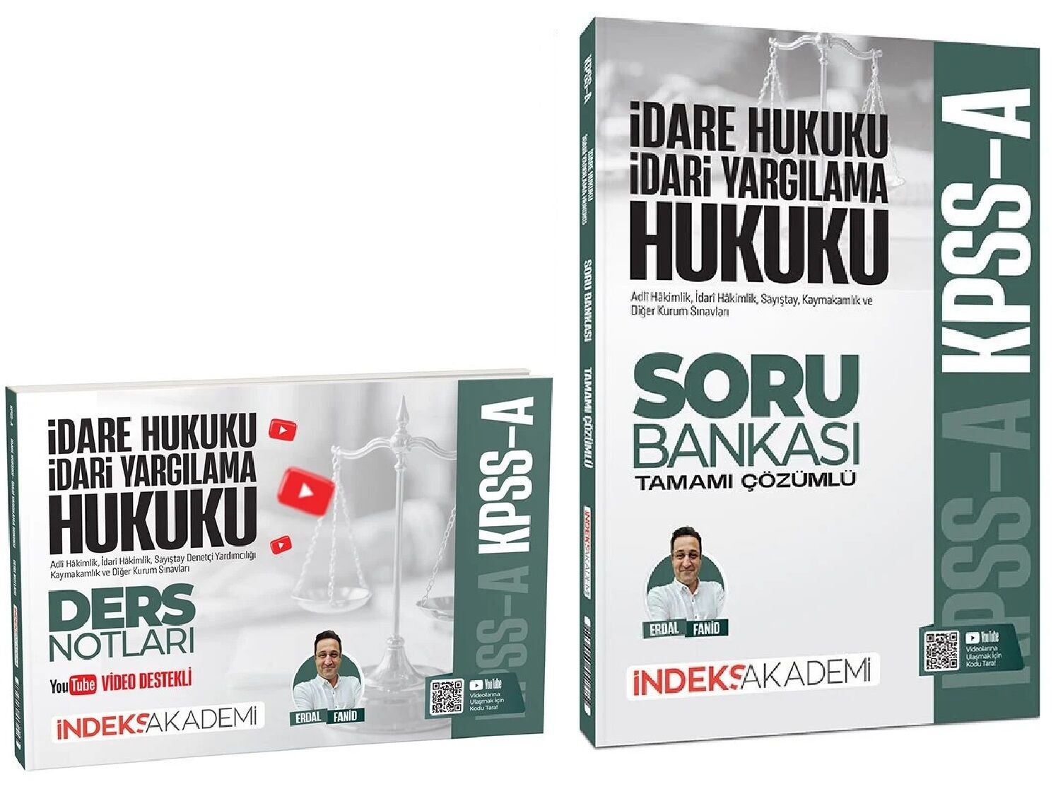 İndeks Akademi 2026 KPSS A Grubu İdare ve İdari Yargılama Hukuku Video Ders Notları + Soru Bankası 2 li Set - Erdal Fanid İndeks Akademi Yayıncılık