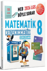 Sinan Kuzucu 2026 8. Sınıf LGS Matematik Kazanımmatik Soru Bankası Çözümlü Sinan Kuzucu Yayınları