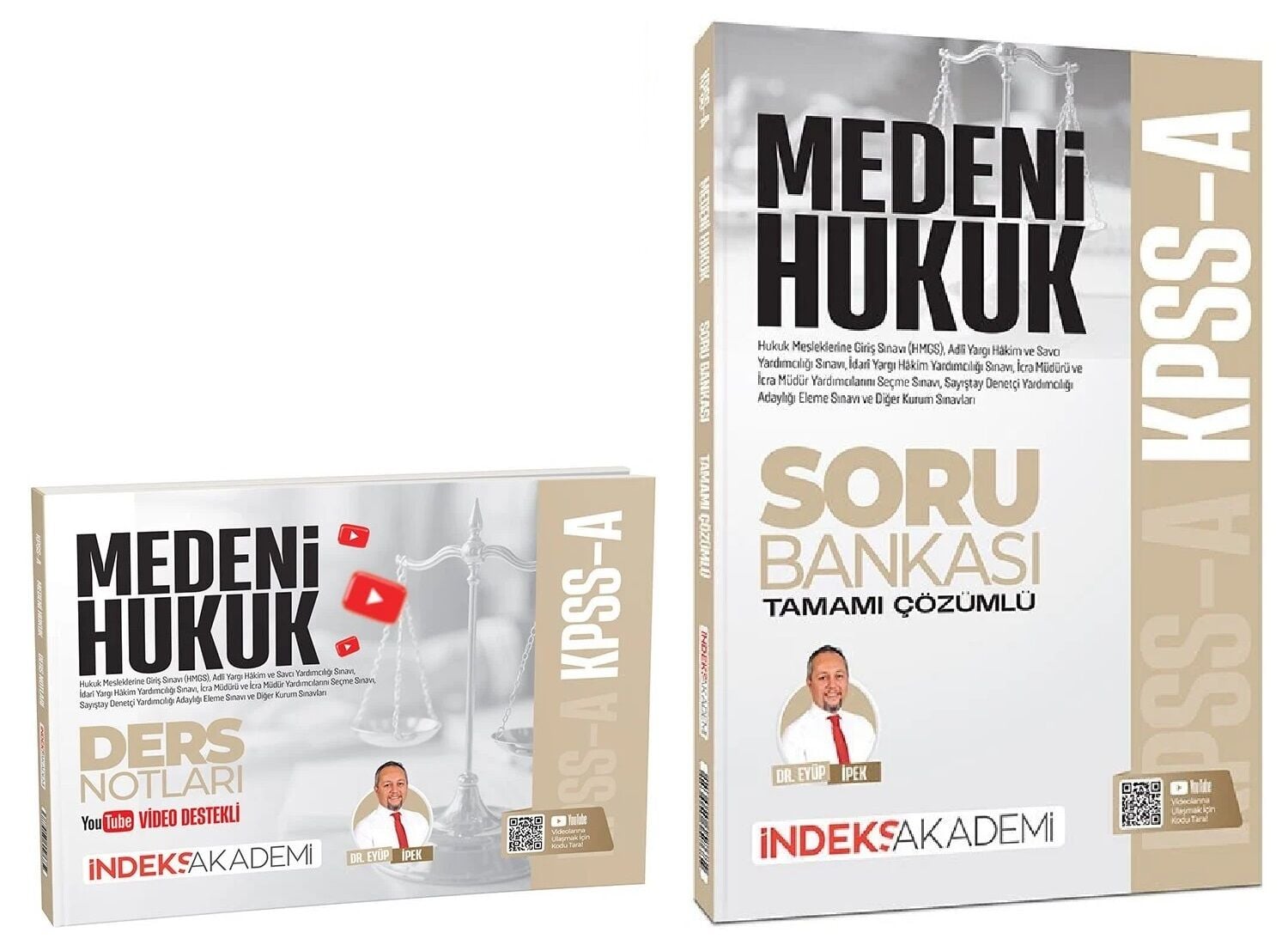 İndeks Akademi 2027 KPSS A Grubu Medeni Hukuk Video Ders Notları + Soru Bankası 2 li Set - Eyüp İpek İndeks Akademi Yayıncılık