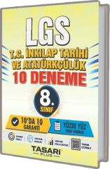 Tasarı Plus 8. Sınıf LGS TC İnkılap Tarihi ve Atatürkçülük 10 Deneme Çözümlü Tasarı Plus Yayınları