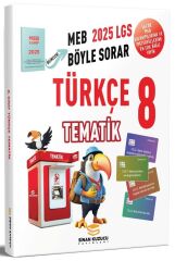 Sinan Kuzucu 2025 8. Sınıf LGS Türkçe Tematik Soru Bankası Çözümlü Sinan Kuzucu Yayınları