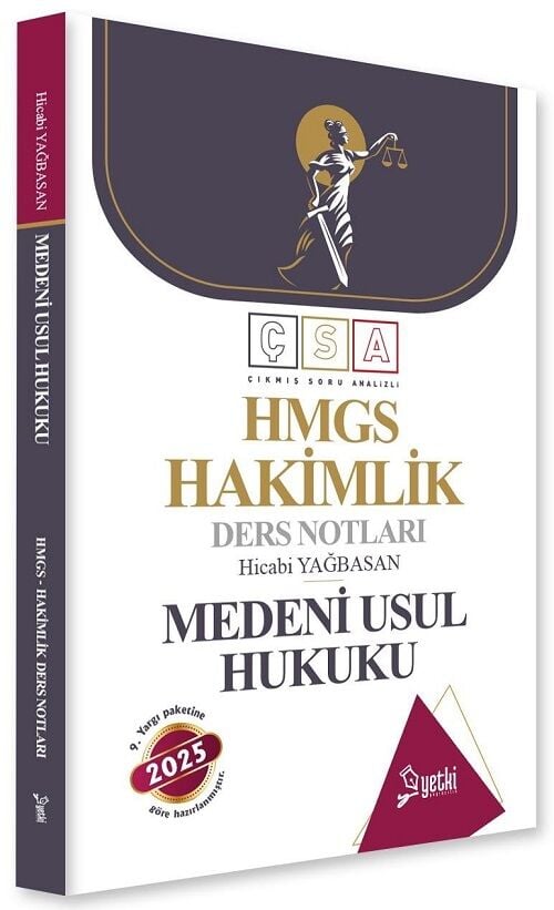 Yetki 2025 HMGS Hakimlik Medeni Usul Hukuku ÇSA Ders Notları - Hicabi Ören Yetki Yayıncılık