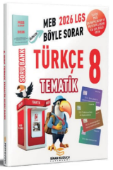 Sinan Kuzucu 2026 8. Sınıf LGS Türkçe Tematik Soru Bankası Çözümlü Sinan Kuzucu Yayınları