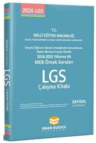 Sinan Kuzucu 2026 LGS Sayısal Fen Bilimleri MEB Örnek Soruları Çalışma Kitabı Sinan Kuzucu Yayınları