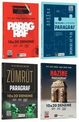 SÜPER FİYAT - Benzersiz Akademi KPSS TYT AYT ALES DGS MSÜ Paragraf 40 Deneme 4 lü Set - Engin Genç Benzersiz Akademi Yayınları