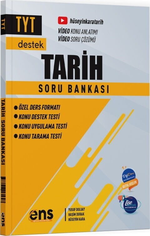 ENS Yayınları YKS TYT Tarih Destek Soru Bankası ENS Yayınları