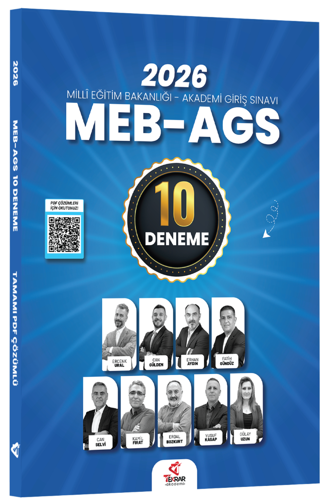 YENİ AGS - Tekrar Akademi 2026 MEB-AGS Tüm Dersler 10 Deneme Çözümlü Tekrar Akademi Yayınları