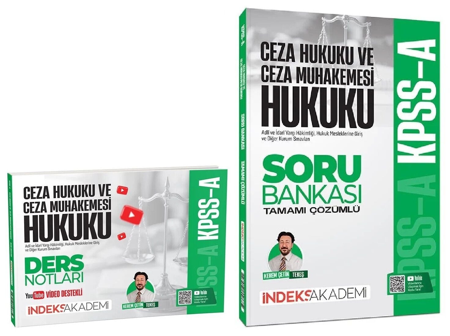 İndeks Akademi 2026 KPSS A Grubu Ceza Hukuku ve Ceza Muhakemesi Hukuku Video Ders Notları + Soru Bankası 2 li Set - Kerem Çetin Tekeş İndeks Akademi Yayıncılık