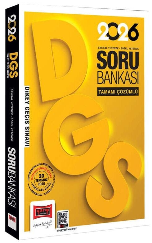 Yargı 2026 DGS Soru Bankası Çözümlü Yargı Yayınları