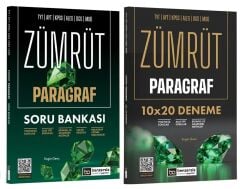 SÜPER FİYAT - Benzersiz Akademi KPSS TYT AYT ALES DGS MSÜ Paragraf ZÜMRÜT Soru Bankası + 10 Deneme 2 li Set - Engin Genç Benzersiz Akademi Yayınları
